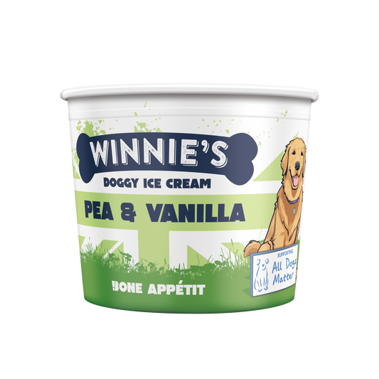 Winnie's Doggy Vanilla & Pea Cup 110ml