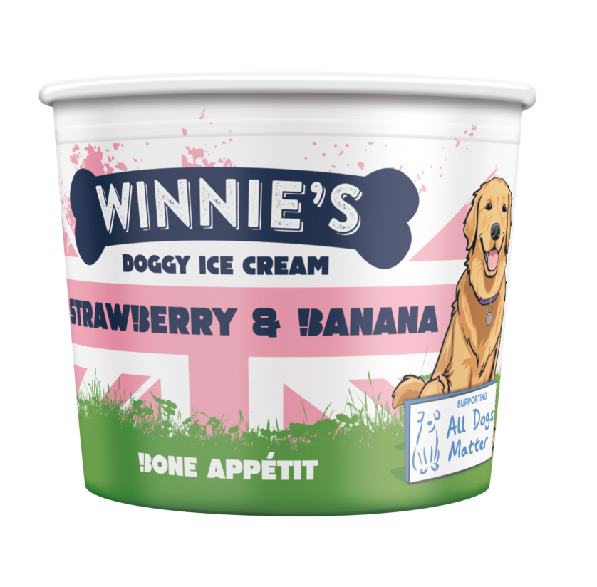 Winnie's Doggy Strawberry Banana Cup 110ml