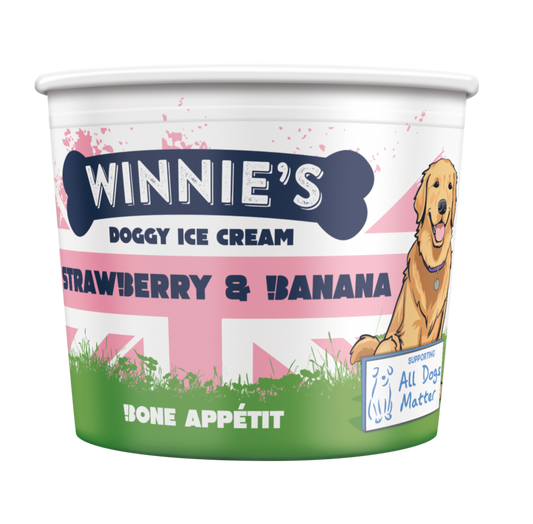 Winnie's Doggy Strawberry Banana Cup 110ml