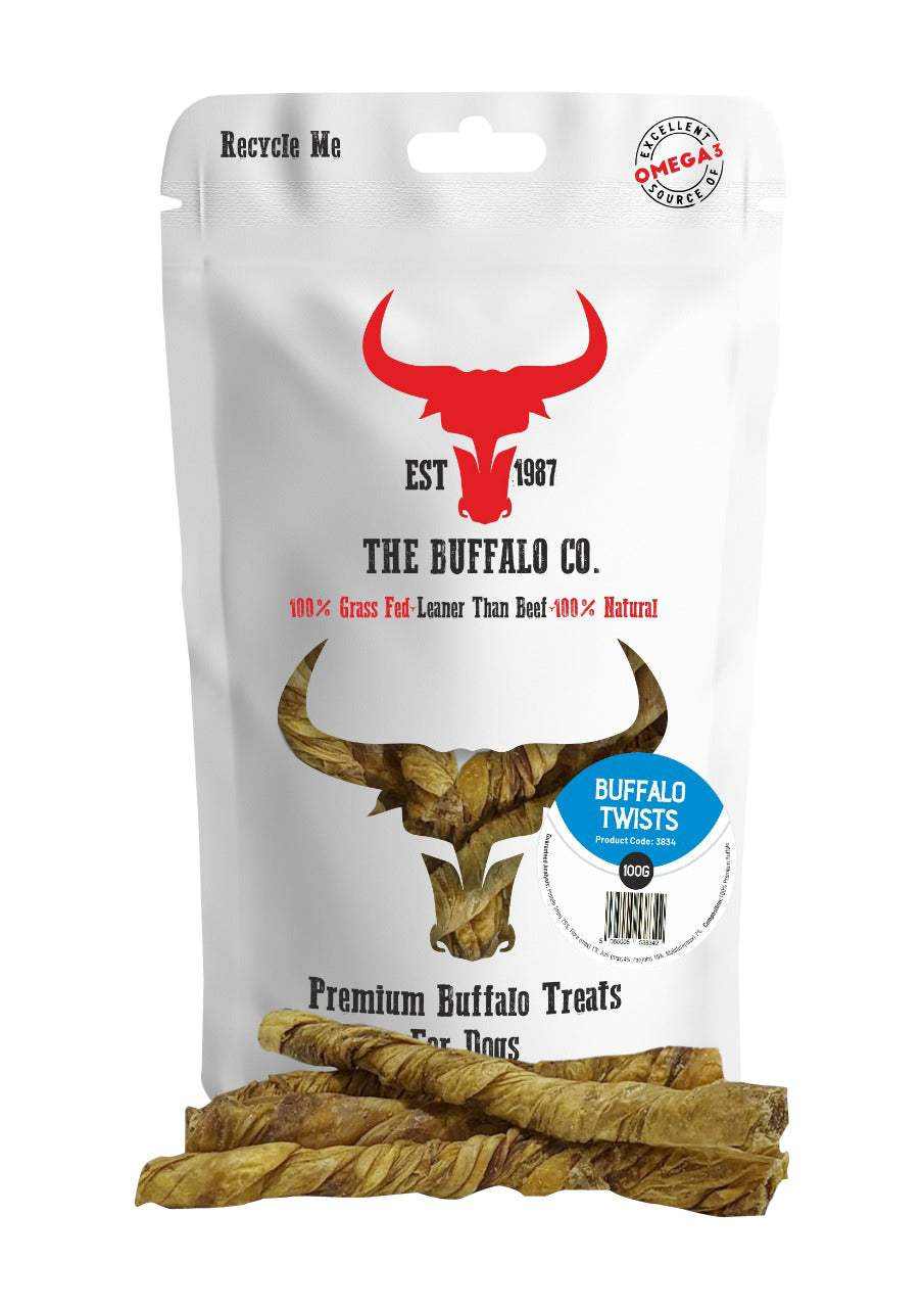 Buffalo Twists-Dog Treats 100g