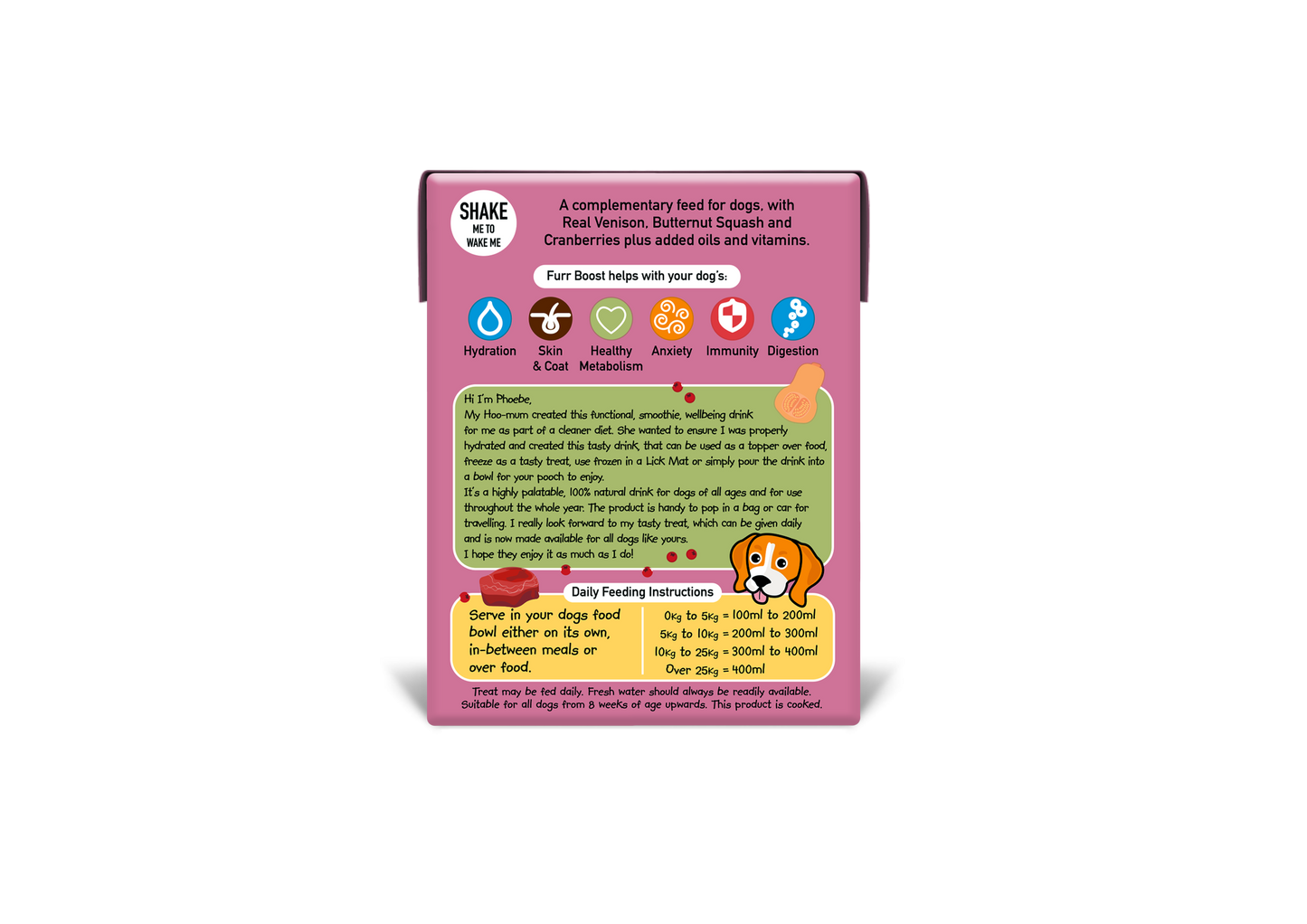 Venison, Butternut Squash & Cranberry Furr Boost 400ml x 12