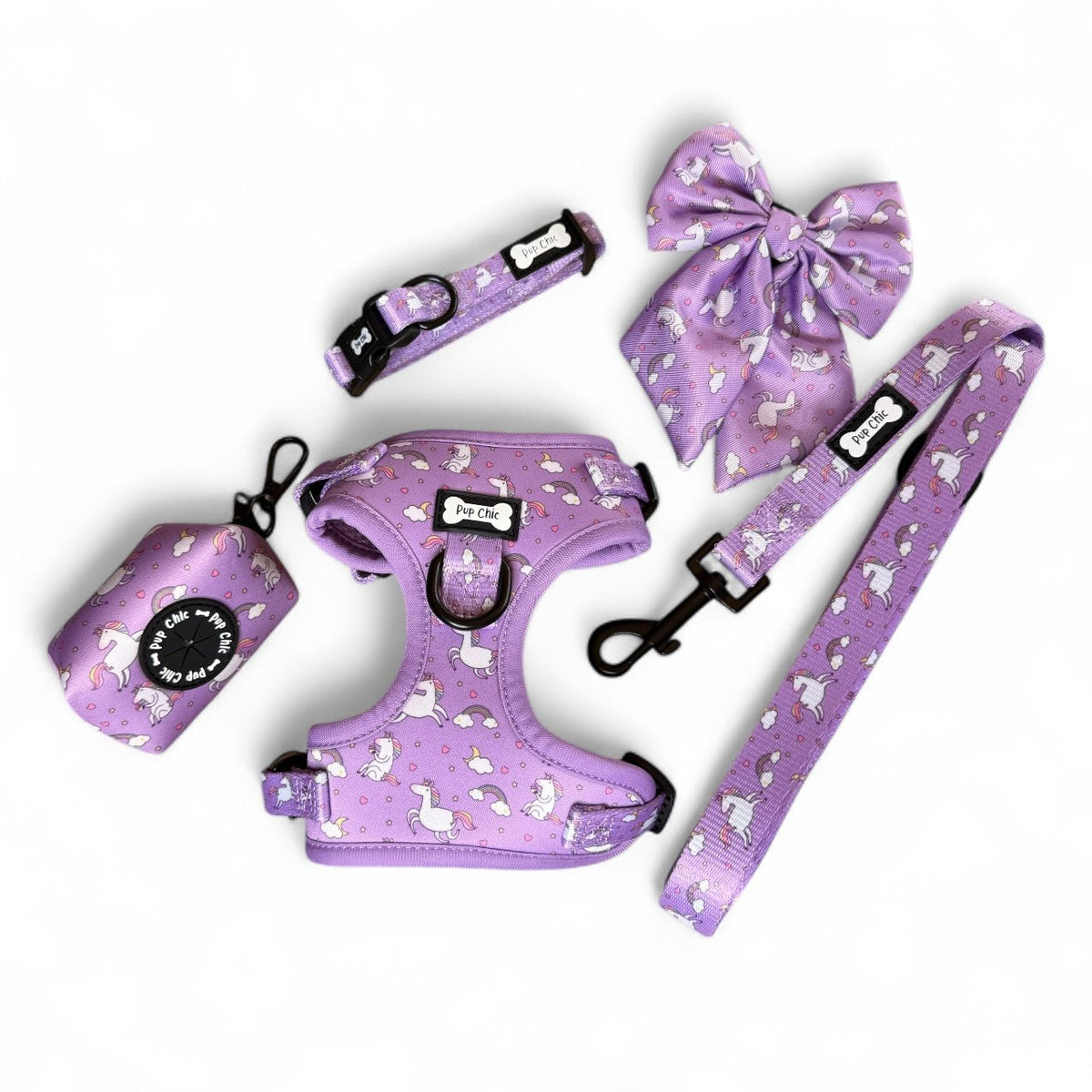 Daydreams & Unicorns XXS Step-In Adjustable Small Dog Harness – Magical Puppy Harness for Tiny Pups