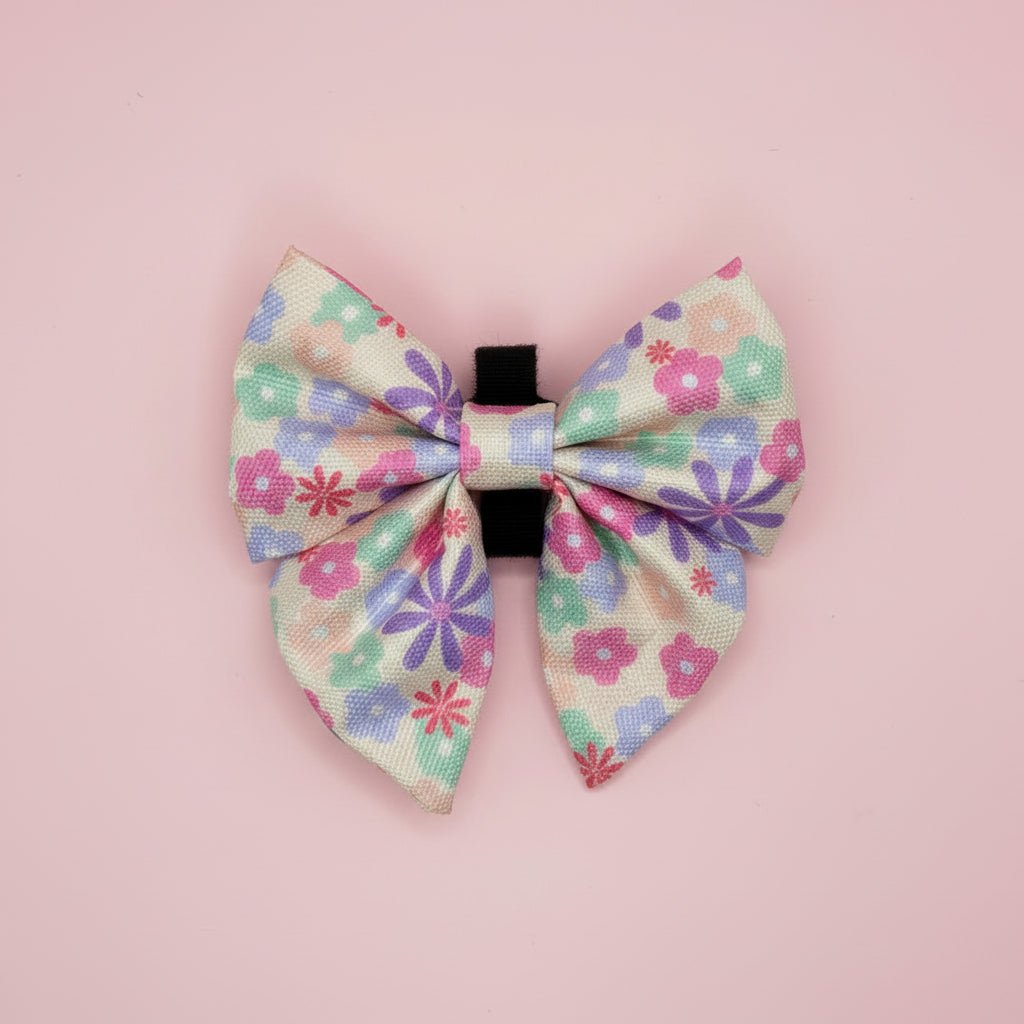 Dog Sailor Bow - Pretty Petals