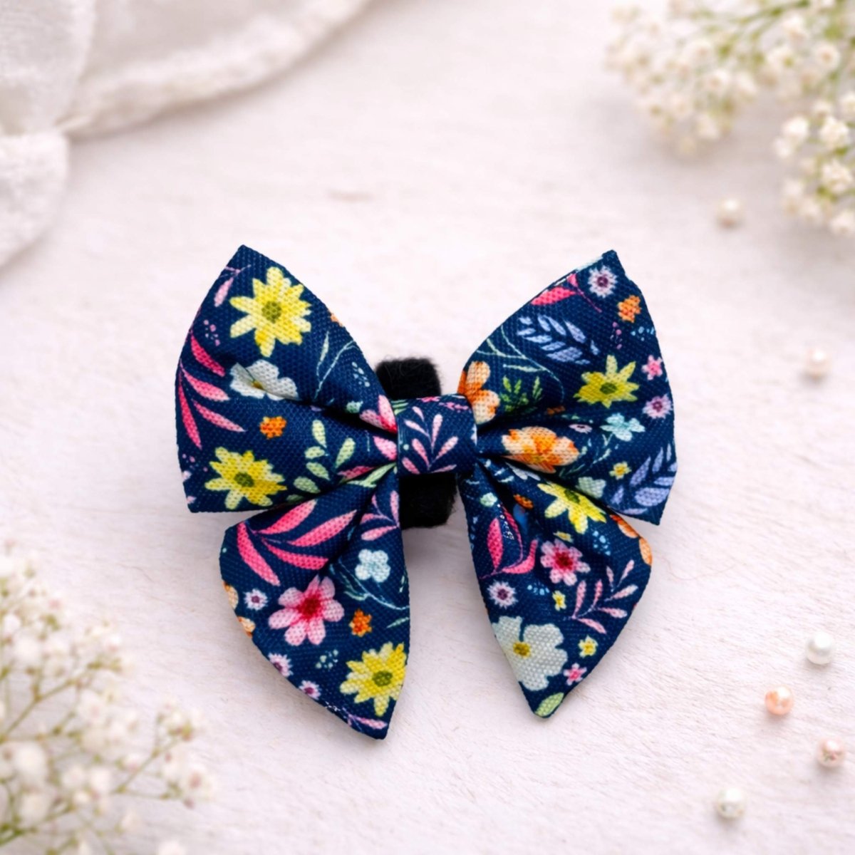 Dog Sailor Bow - Summer Meadow