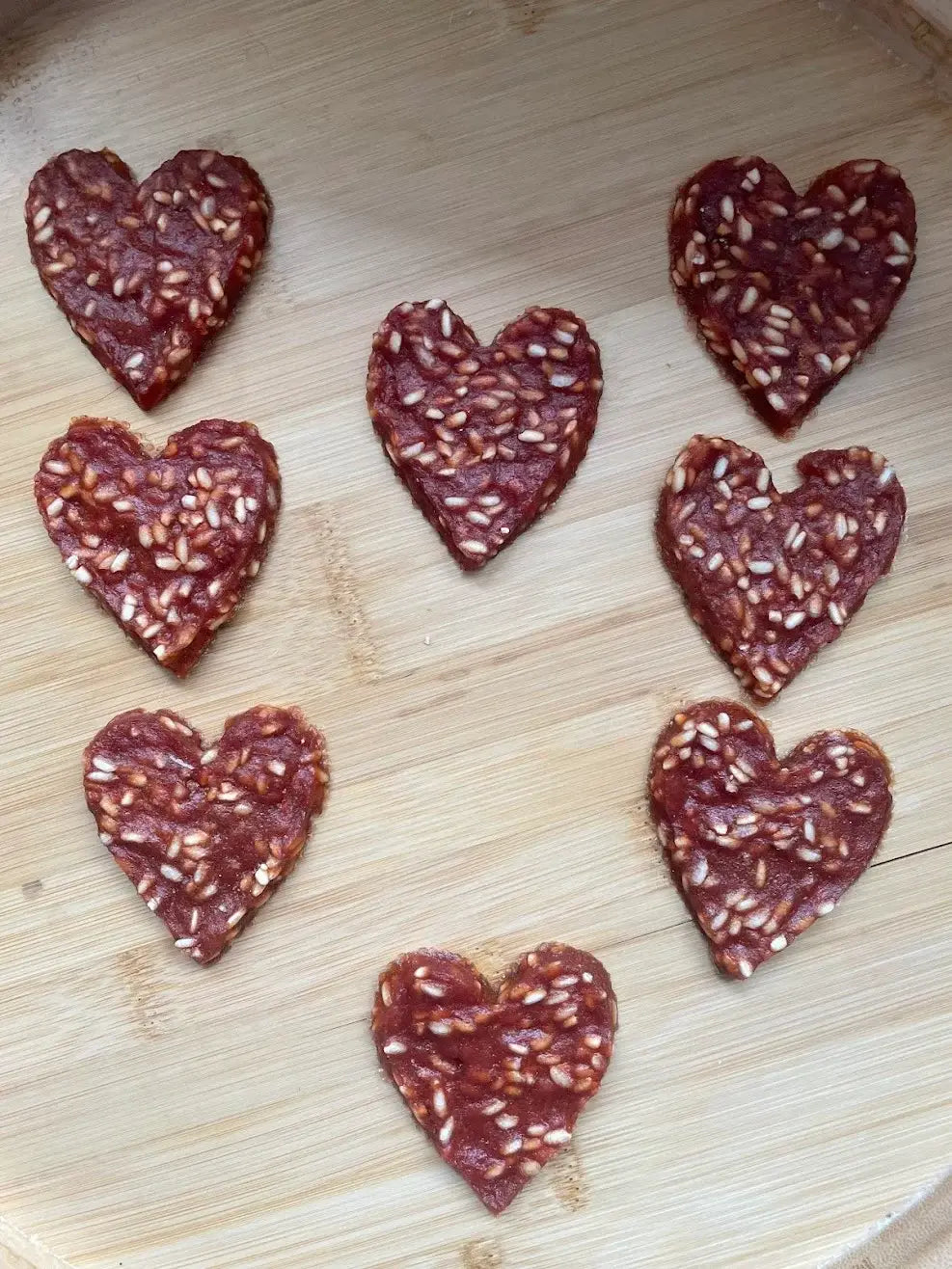 Duck Hearts with Rice - dog snack
