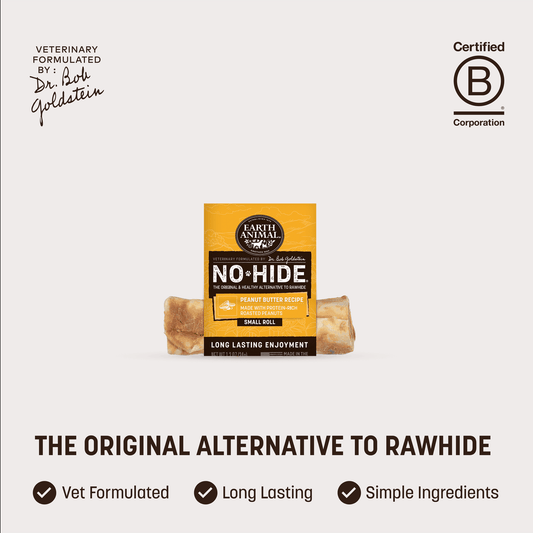 Earth Animal No-Hide peanut butter dog chew, small 34g roll