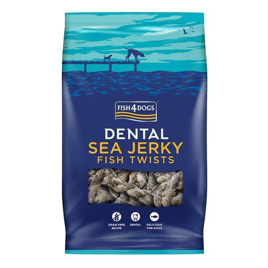 Fish4Dogs Dental Sea Jerky Fish Twists 100g