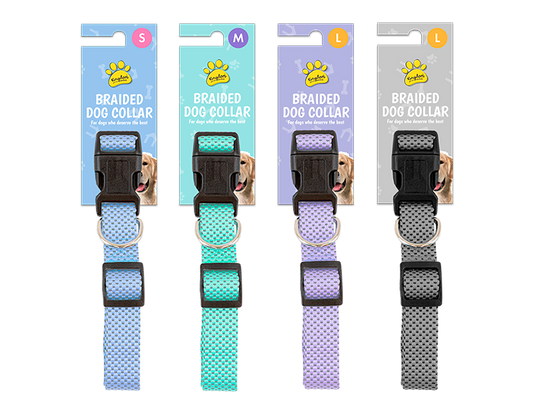 Reflective Braided Dog Collar – supplied by Gem Imports