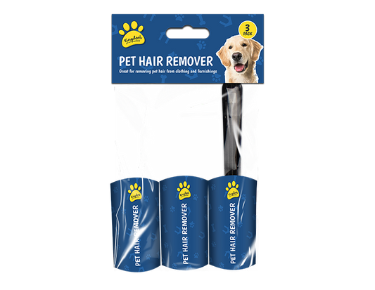 Pet Hair Roller & Refills – 3 Rolls – supplied by Gem Imports