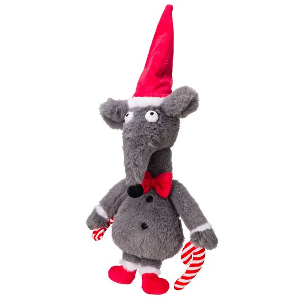 Plush Christmas Rat Dog Toy