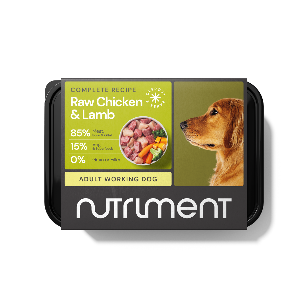 Nutriment Raw Chicken & Lamb 500g — current packaging