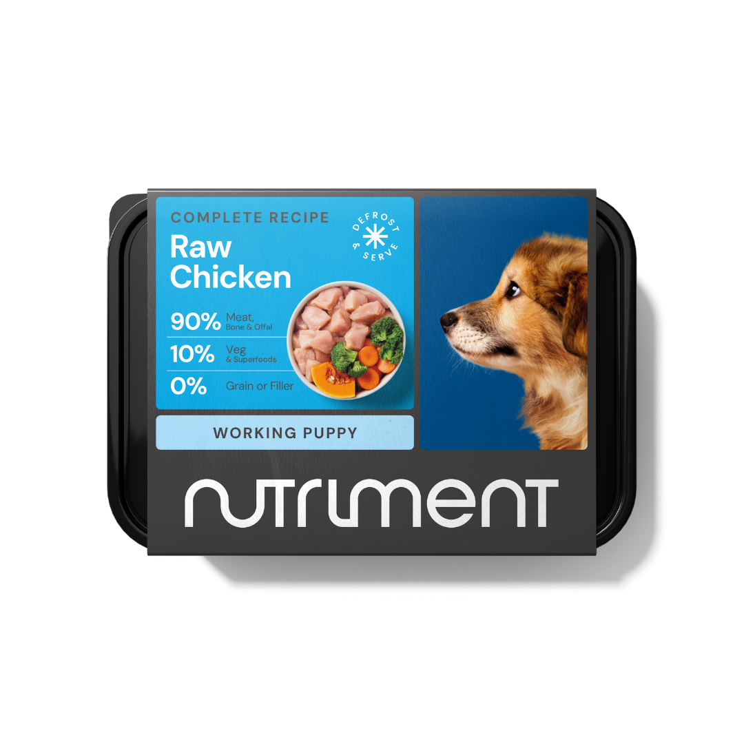 Nutriment Puppy Raw Chicken 500g — current packaging