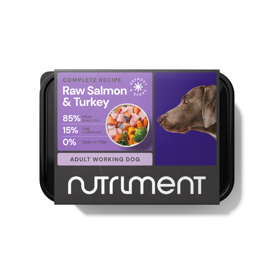 Nutriment Raw Salmon & Turkey 500g — current packaging