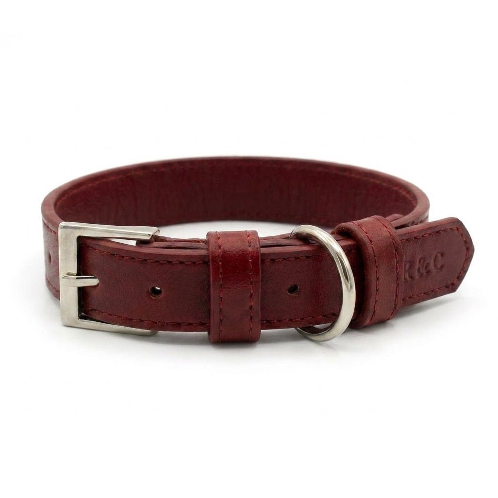 Oxblood Red Lignify Dog Collar