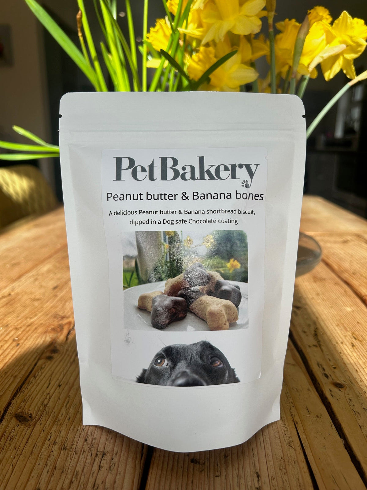 Pet Bakery Peanut Butter & Banana Bones – packaging