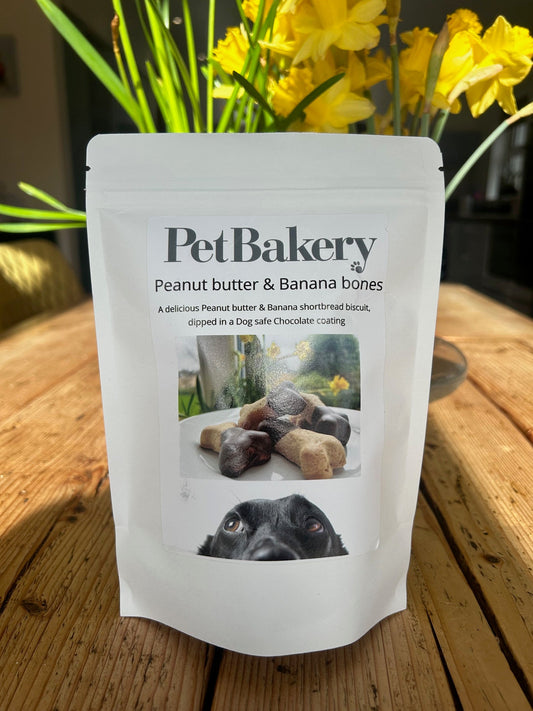 Pet Bakery Peanut Butter & Banana Bones – packaging