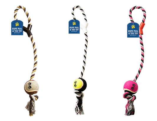 Kingdom Rope Dog Tugger Toy with Ball