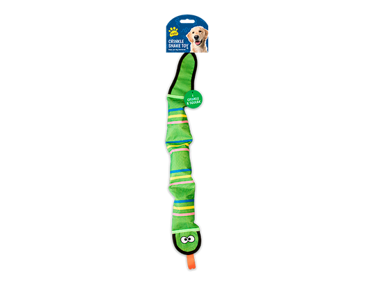 Kingdom Crinkley Snake Dog Toy – 68cm