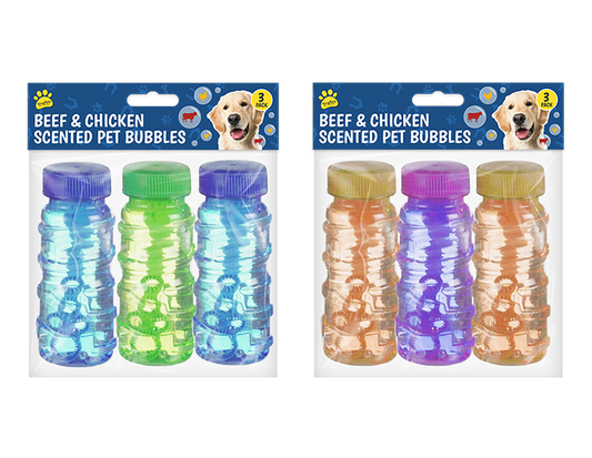 Kingdom Beef & Chicken Scented Pet Bubbles – 3 Pack