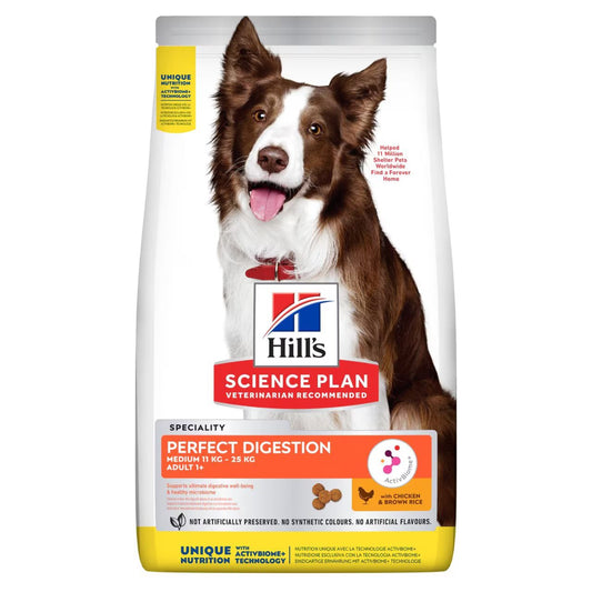 Hills -Perfect Digestion Medium Adult 1+ Dog Food