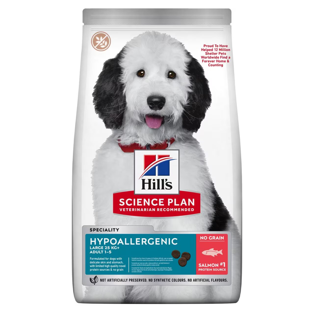 Hills -Hypoallergenic Adult Large Breed Dry Dog Food with Salmon - 14KG