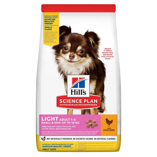 Hills -Light Adult Small & Mini Breed Dry Dog Food with Chicken - 1.5KG