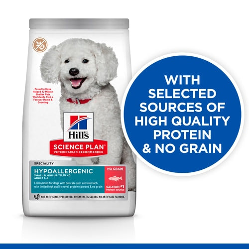 Hills -Hypoallergenic Adult Small & Mini Breed Dry Dog Food with Salmon - 1.5KG