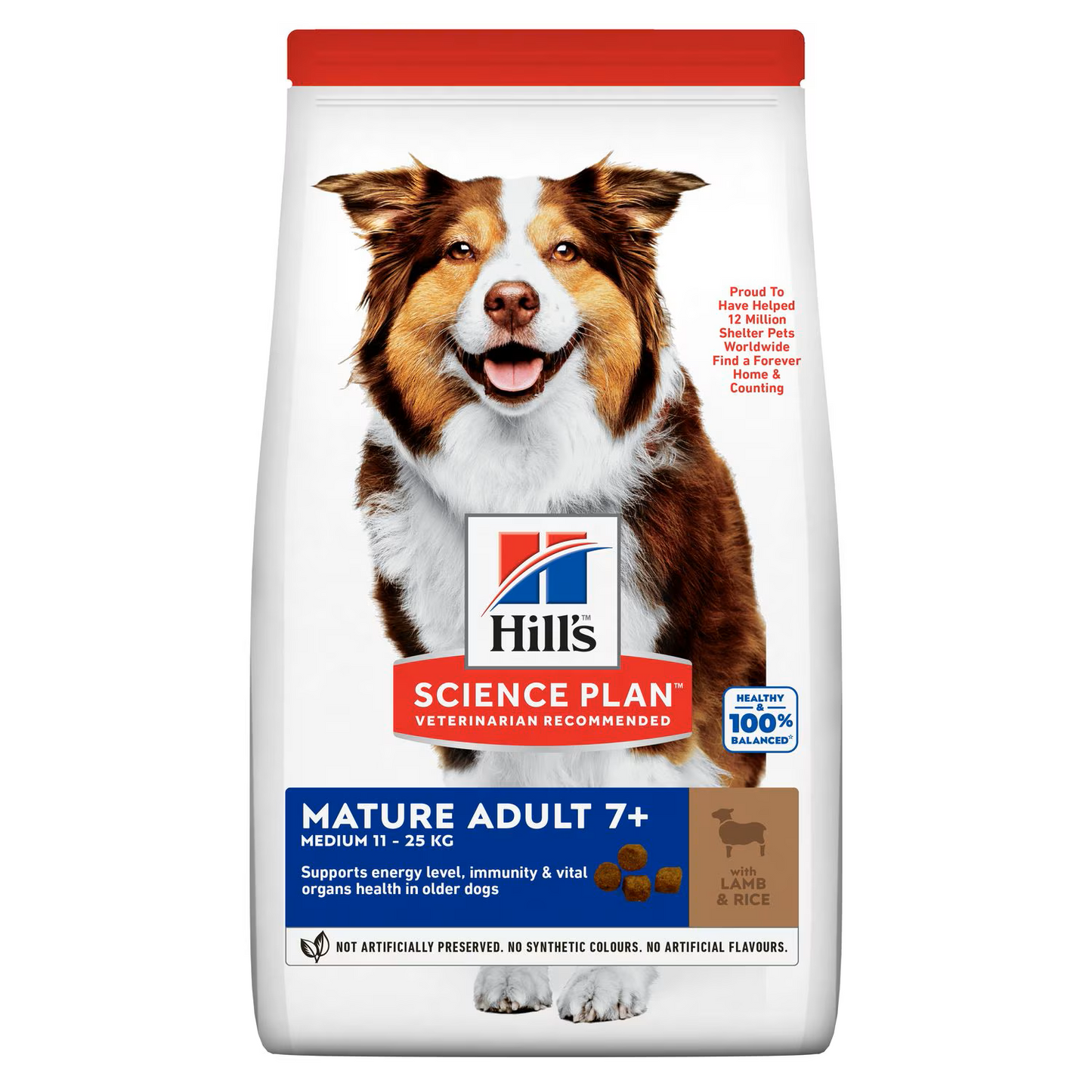 Hills - Medium Mature Adult 7+ Dog Food with Lamb