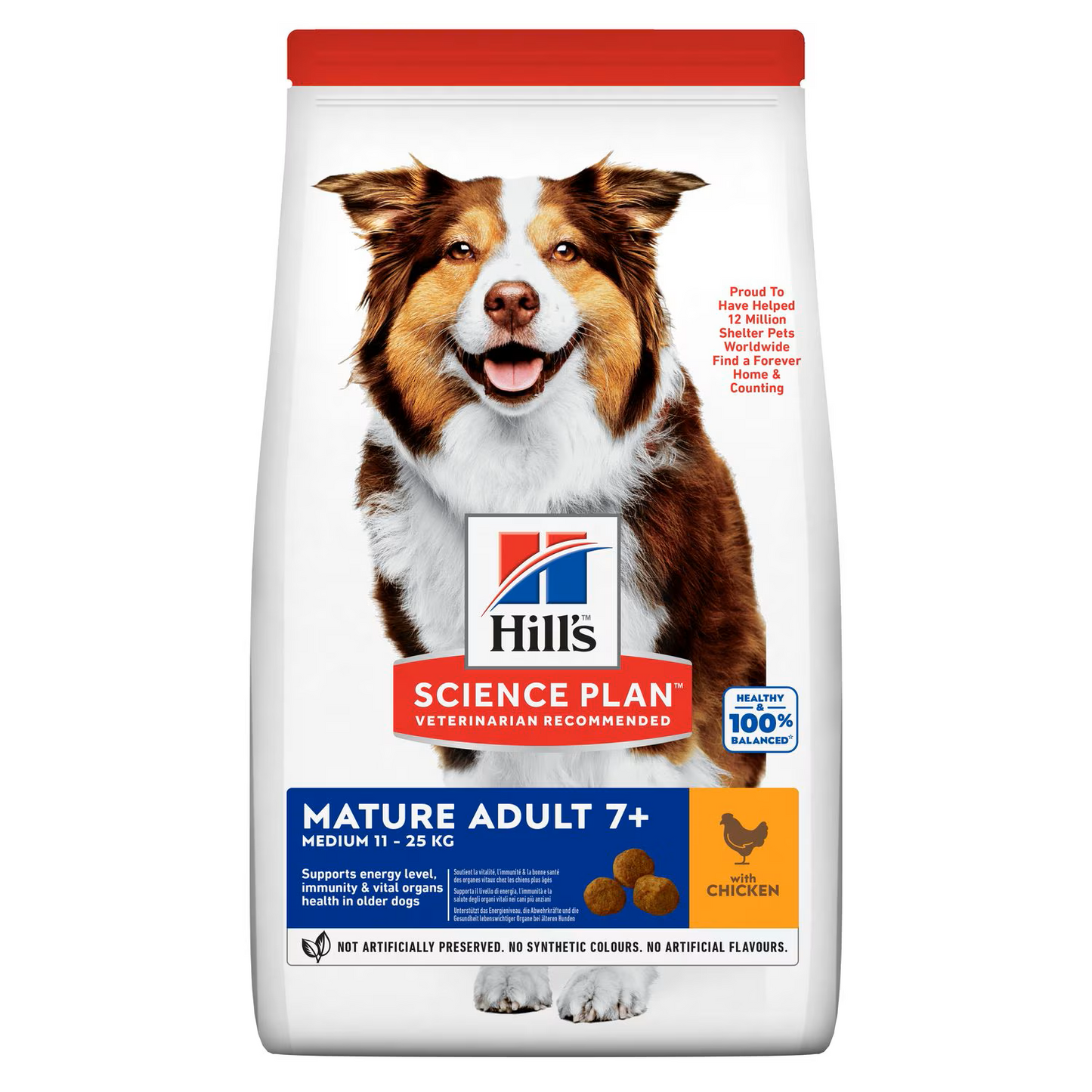 Hills - Medium Mature Adult 7+ Dog Food with Chicken