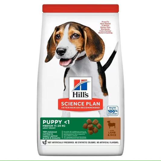 Hills - Medium Puppy Food with Lamb & Rice