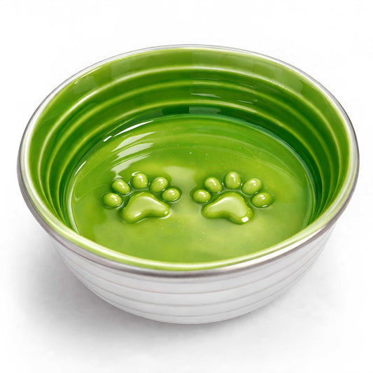 The Poppy Collection Dog Bowl - Green
