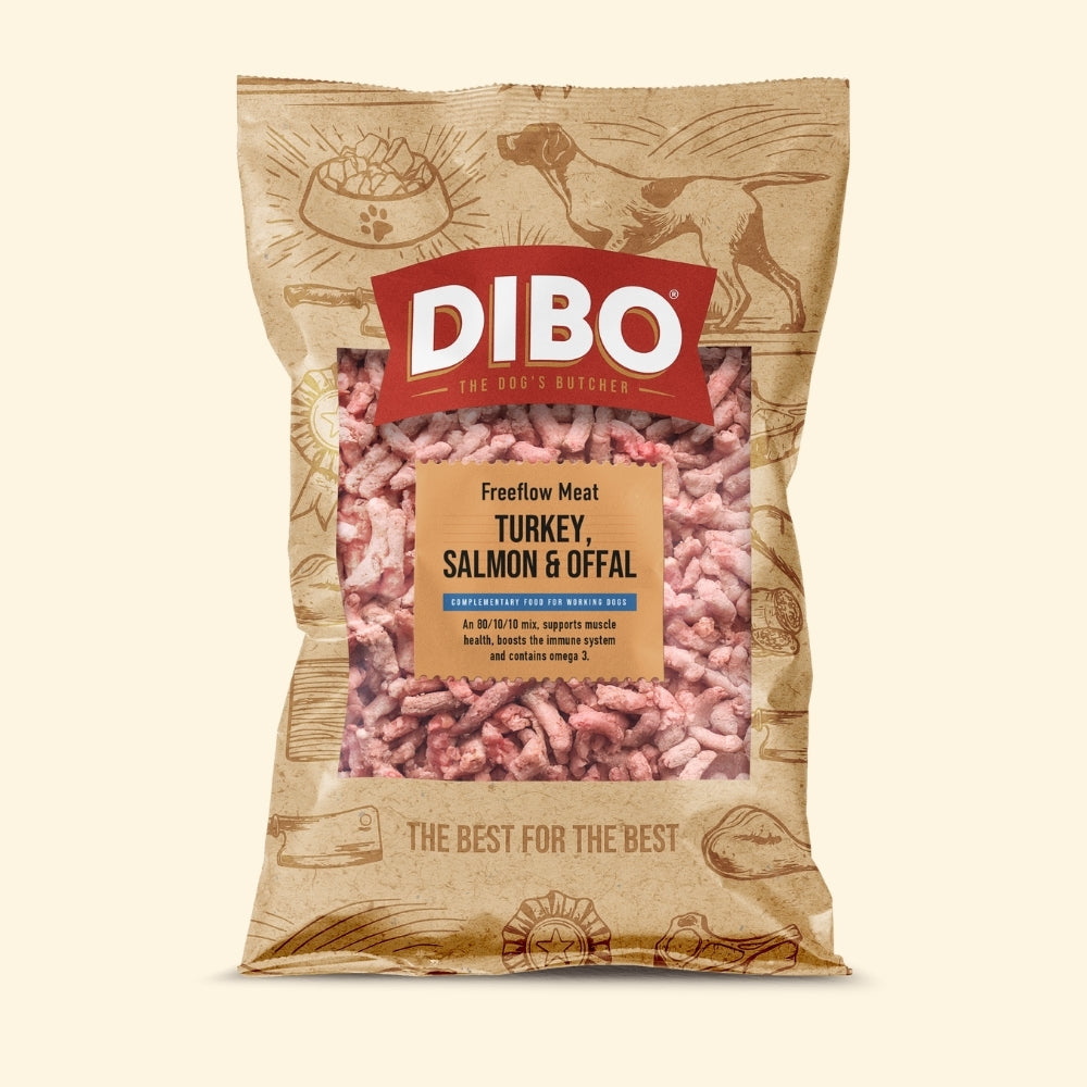 DIBO - Turkey, Salmon and Offal Freeflow - 1kg
