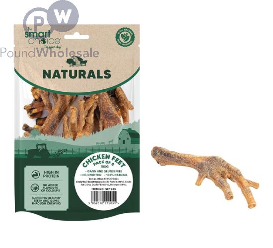 Smart Choice Naturals Chicken Feet 100g