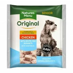 Natures Menu Original Chicken with White Fish Senior Nuggets with Vegetables