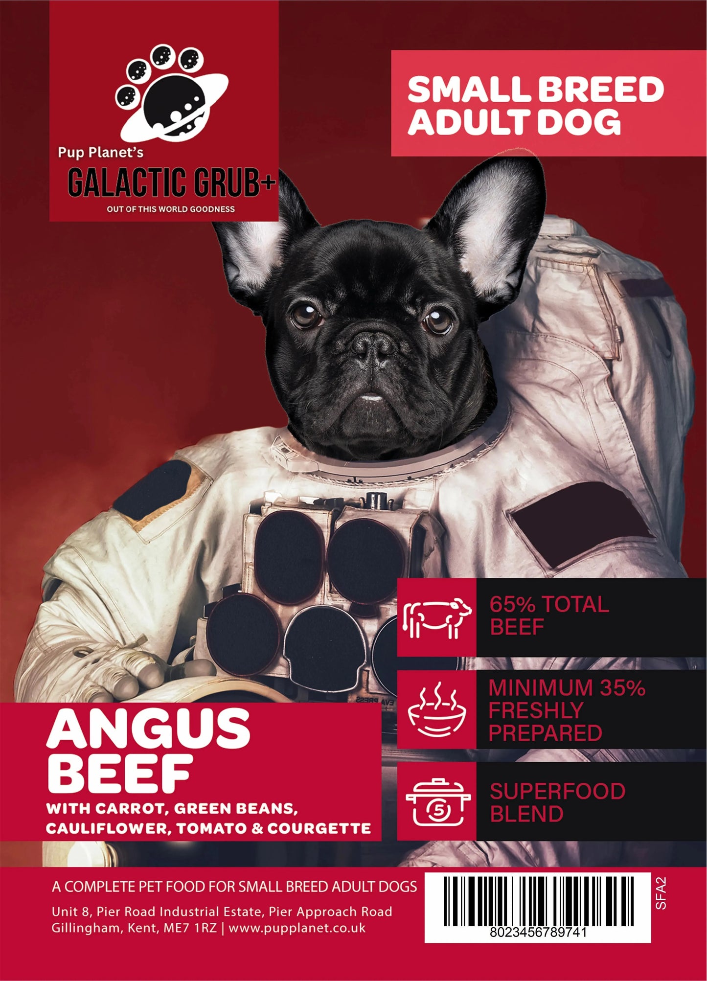 SUPERFOOD RANGE - Galactic Grub+ Angus Beef (Small Breed) with SUPERFOOD