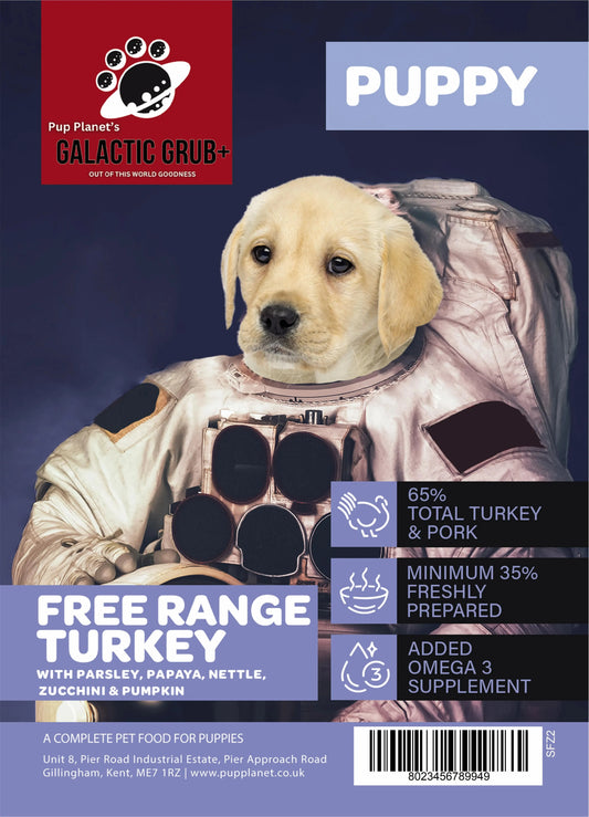 SUPERFOOD RANGE - Galactic Grub+ Turkey (Puppy) with SUPERFOOD
